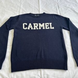 CARMEL Navy Cotton Sweater